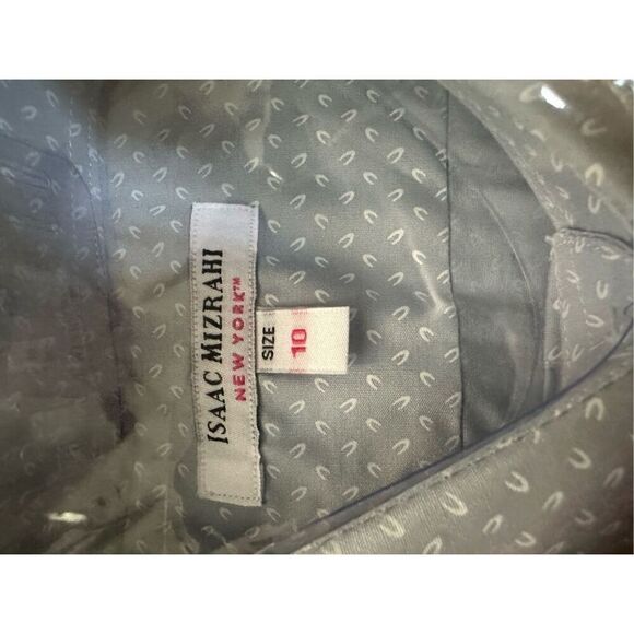 Isaac Mizrahi Boy's Long Sleeve Dots Button Down Shirt size 10 blue - Picture 4 of 4